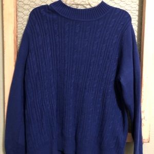 Plus size Royal Blue Sweater